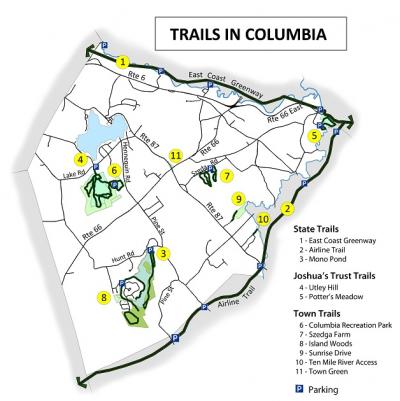 Map of Columbia Trails