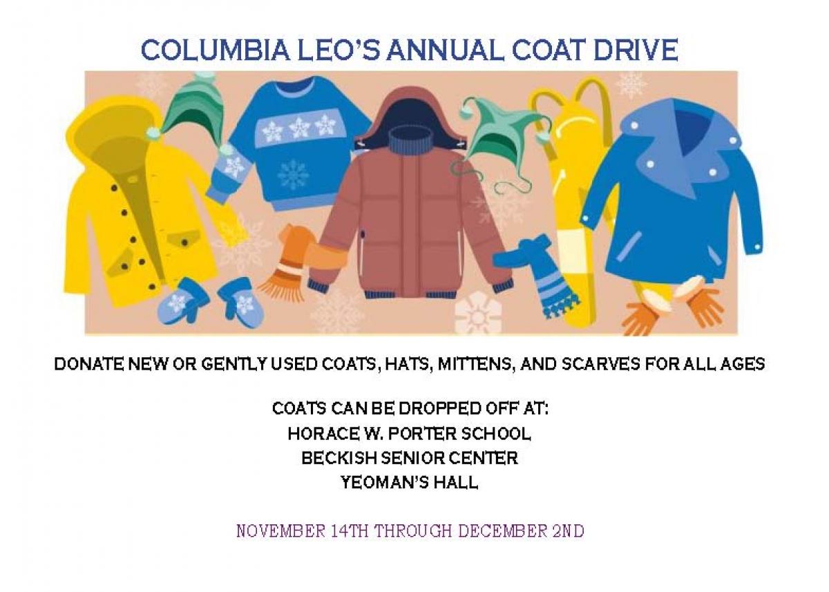 Columbia Leo's Coat Drive