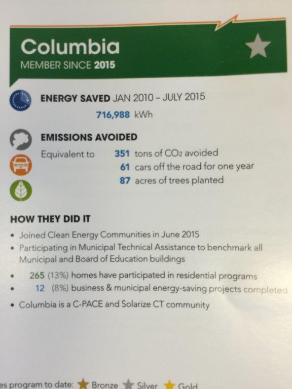Eversource Clean Energy Community Program Columbia Connecticut